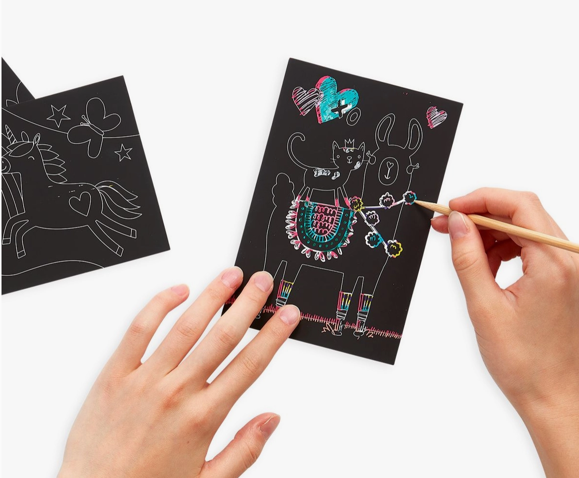 Mini Scratch & Scribble Art Kit:Funtastic Friends