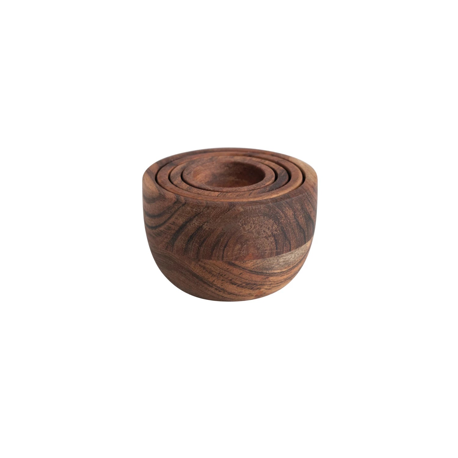 Acacia Wood Nesting Bowl Set