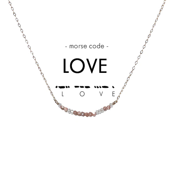 Love You More - Morse Code Bracelet - Dot & Dash Design - Silver